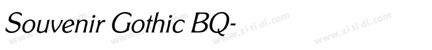 Souvenir Gothic BQ字体转换